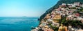 Panorama of amazing Amalfi coast. Positano, Italy Royalty Free Stock Photo