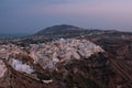 Panorama of the Amazing Fira Santorini Greece Royalty Free Stock Photo