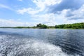 Panorama from Amazon rainforest, Brazilian wetland region Royalty Free Stock Photo