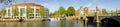 Panorama from Amsterdam with the Amstel in Netherl Royalty Free Stock Photo