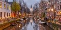 Amsterdam canal with Zuiderkerk