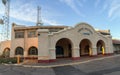 Panorama of Amtrak Rail Passenger Station Royalty Free Stock Photo