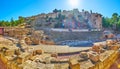 Panorama of Teatro Romano and Alcazaba Malaga, Spain