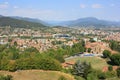 Panorama of the ancient city of Bergamo Royalty Free Stock Photo