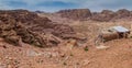 Panorama of the ancient city Petra, Jord