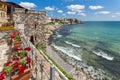 Ancient fortifications in old town of Sozopol, Bulgaria