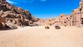 Panorama of ancient Petra town