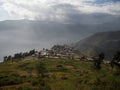 Panorama of andean mountain village San Pedro de Casta Marcahuasi andes plateau valley nature landscape Lima Peru