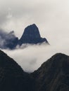 Panorama andes Cordillera Oriental mountain range landscape at Machu Picchu ruins Sacred Valley Cuzco Peru South America Royalty Free Stock Photo