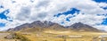 Panorama of Andes, Road Cusco- Puno, Peru,South America 4910 m above The longest continental mountain range in the world