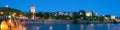 Panorama of Angers at night