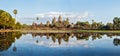 Panorama of Angkor Wat Royalty Free Stock Photo