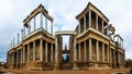 Panorama of Antique Roman Theatre. Merida Royalty Free Stock Photo