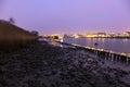 Panorama of Antwerp across Scheldt River