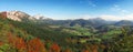 Panorama of Aramaio valley Royalty Free Stock Photo