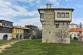 Panorama of Arapovo Monastery of Saint Nedelya and Tower of Angel Voivode, Bulgaria