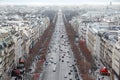 Panorama from Arc de Triomphe, Champs-Elysees