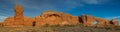 Panorama of the Arches National Park Royalty Free Stock Photo