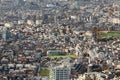 Panorama arial view Tokyo city residence area, Japan Royalty Free Stock Photo