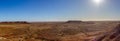 panorama of arid landscape in Kanku National Park with The Breakaways rock formation near Coober Pedy, South Australia