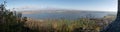 Panorama of artificial lake Nove Mlyny in South Moravia Royalty Free Stock Photo