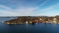 Panorama of Askoy island coastline in Norway