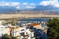 Panorama of Athens with mountains in the background