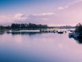 Panorama of Athlone city and the Shannon river Royalty Free Stock Photo