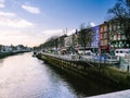 Panorama of Athlone city and the Shannon river Royalty Free Stock Photo