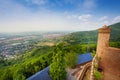 Panorama from Auerbach castle tower, Germany Royalty Free Stock Photo