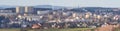 Panorama from Auerbach East Germany Royalty Free Stock Photo