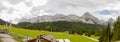 Panorama of Austrian Alps near Ehrwald