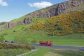 Panorama of Author's seat in central Edinburgh Royalty Free Stock Photo