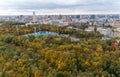 Panorama of autumn Kiev