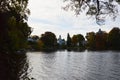 Panorama in Autumn the Lake Heiliger See in the Neighborhood Berliner Vorstadt, Potsdam, Brandenburg