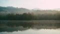 Panorama Of Autumn River Landscape In Jet Khot Nature Study Centre, THAILAND At Sunset. Sun Shine Over Water Lake Or River At Royalty Free Stock Photo