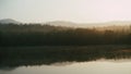 Panorama Of Autumn River Landscape In Jet Khot Nature Study Centre, THAILAND At Sunset. Sun Shine Over Water Lake Or River At Royalty Free Stock Photo