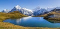 Panorama of Bachalpsee at the First peak over Grindelwald