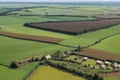 Panorama background of fields and meadows in different seasons ai generated Royalty Free Stock Photo