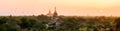 Panorama of Bagan pagoda field