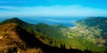 Panorama of Bakio village from jata mountain Royalty Free Stock Photo