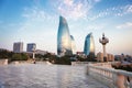 Panorama of Baku city, Azerbaijan Royalty Free Stock Photo