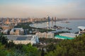 Panorama of Baku city, Capital of Azerbaijan Royalty Free Stock Photo