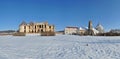 Panorama of Banffy Castle in Bontida, Romania Royalty Free Stock Photo
