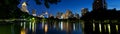 Panorama bangkok city at night.