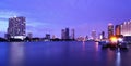 Panorama Bangkok river city Royalty Free Stock Photo