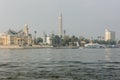 Panorama of the bank of the River Nile at Cairo Royalty Free Stock Photo