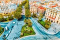 Panorama on Barcelona city from Columbus monument.Barcelona. Spain Royalty Free Stock Photo
