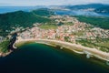 Panorama of Barra da lagoa. Aerial view of Santa Catarina island