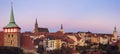 Panorama of Bautzen at sunset Royalty Free Stock Photo